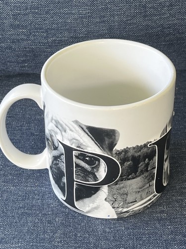 Pug dog coffee - dog, white
